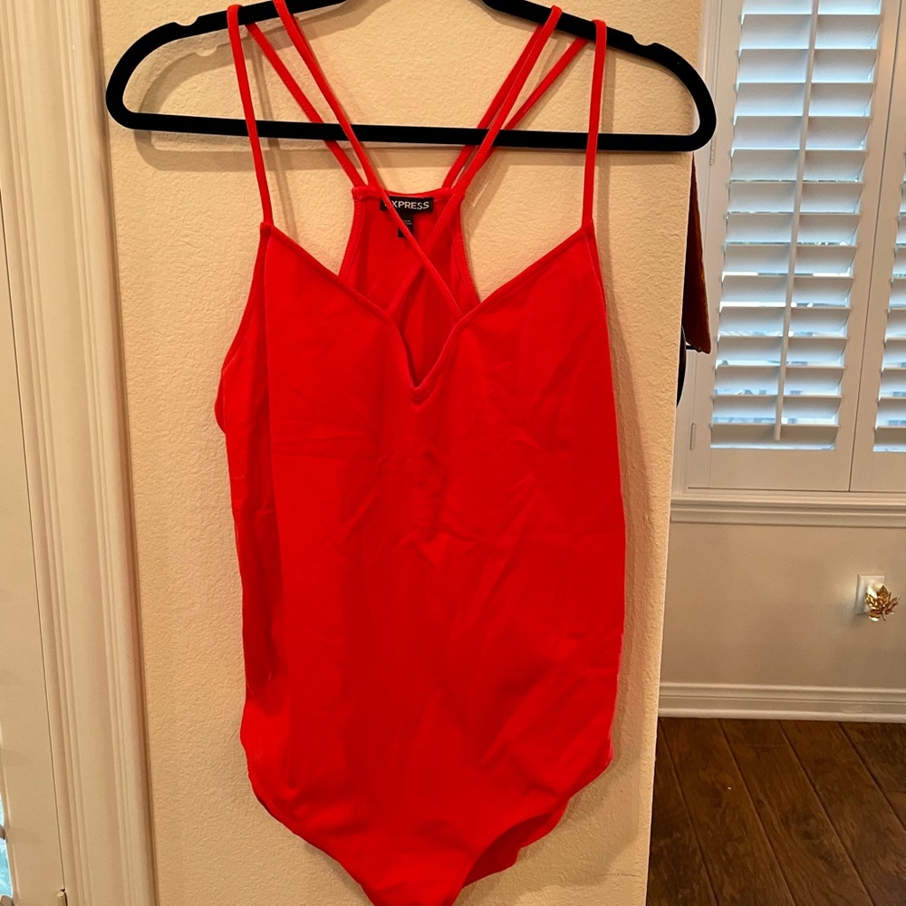 Express snap closure strappy bodysuit